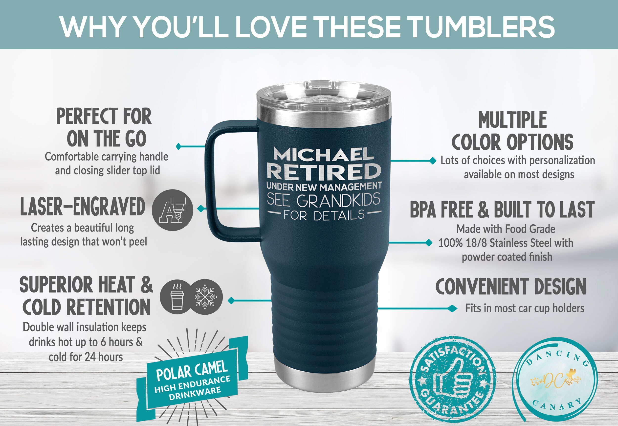 Dumbfuckery Tumbler, Funny Tumbler For Work Coworker Gift, Hot Cold Tumbler  30oz