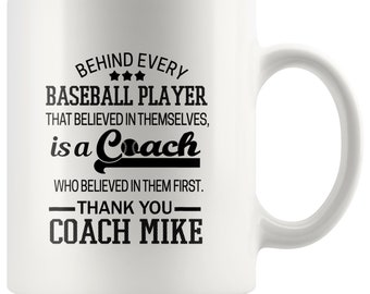 Personalized Gift Gift For Baseball Coach Surprise For Favorite Coaches Appreciation Custom Mug Present For Friends Family Coworkers