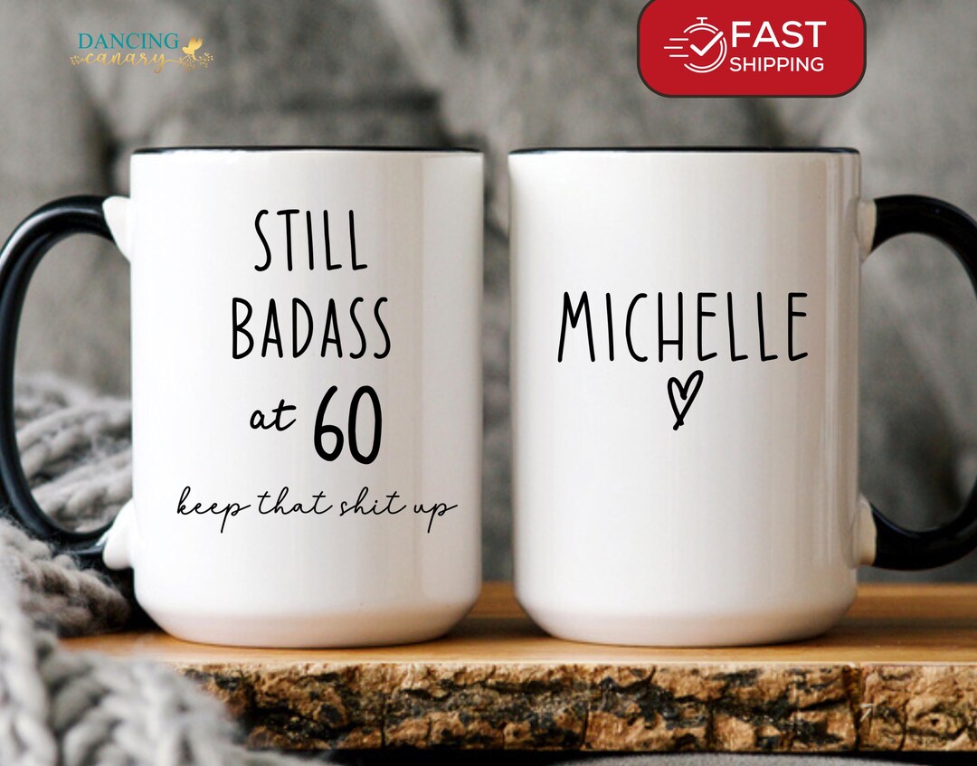 Personalized 60th Birthday Mug Custom Name Gift for 60 Years Old Women ...