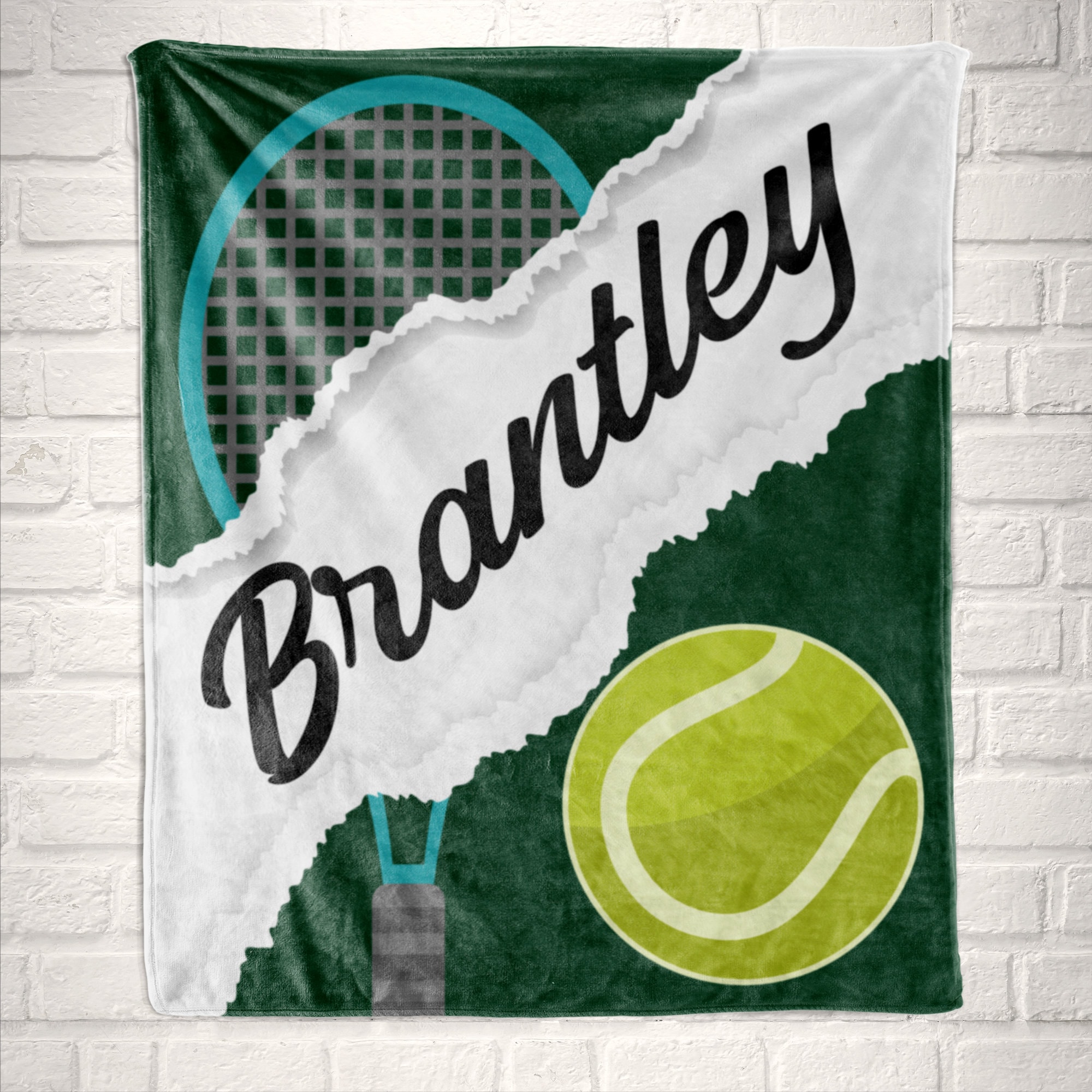 Tennis Player Gift, Sports Blanket Personalized, Athlete End of Season Present for Him or Her, Stadium Blanket, Kids Birthday Christmas Gift