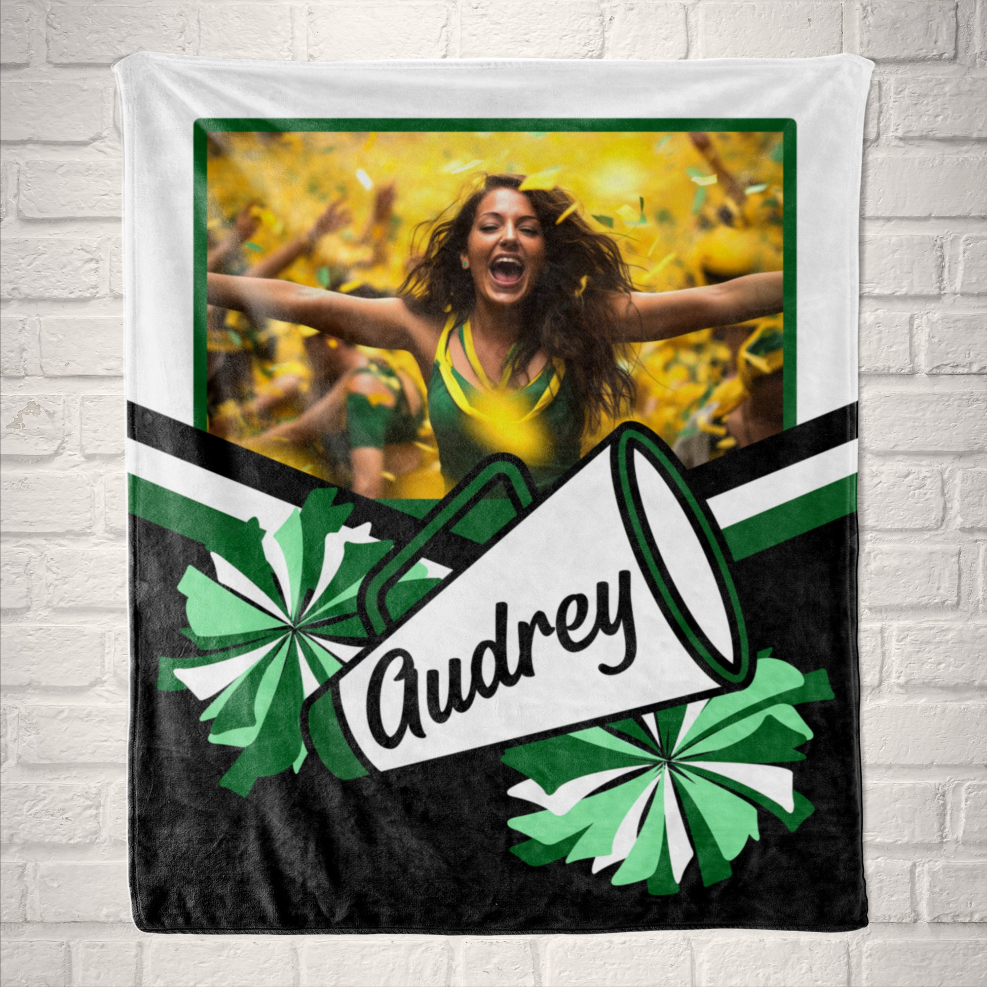Personalized cheer blankets sale