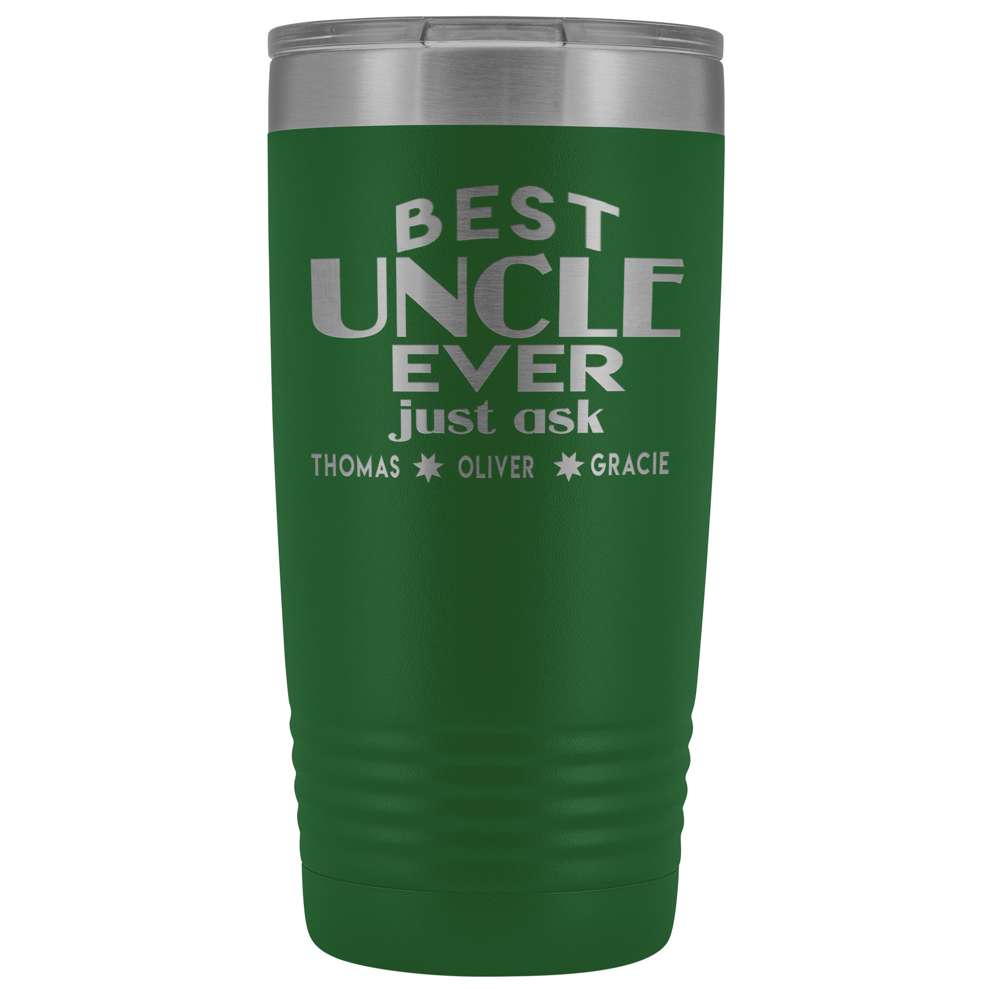 Personalized Uncle Gift Best Uncle Ever Tumbler Cute Uncle Etsy