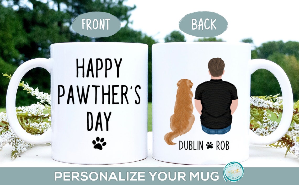 Dog Dad Mug - Personalized Photo Mug For Father's Day Dog Lovers Gift
