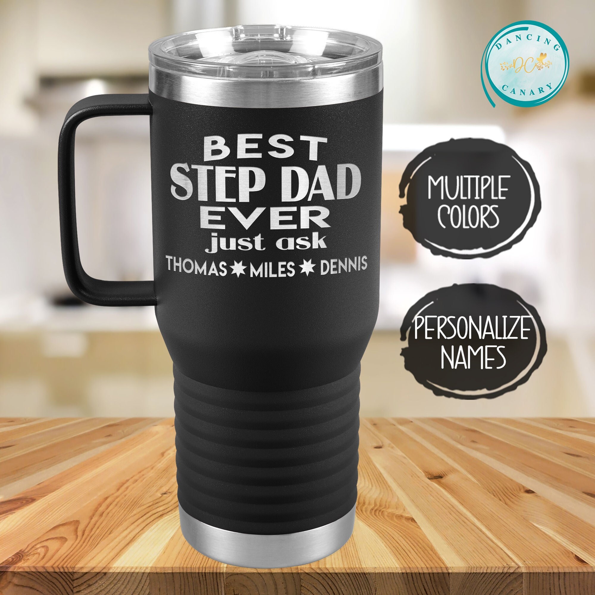 Bonus Dad Stepdad Custom Engraved YETI Tumbler - Great