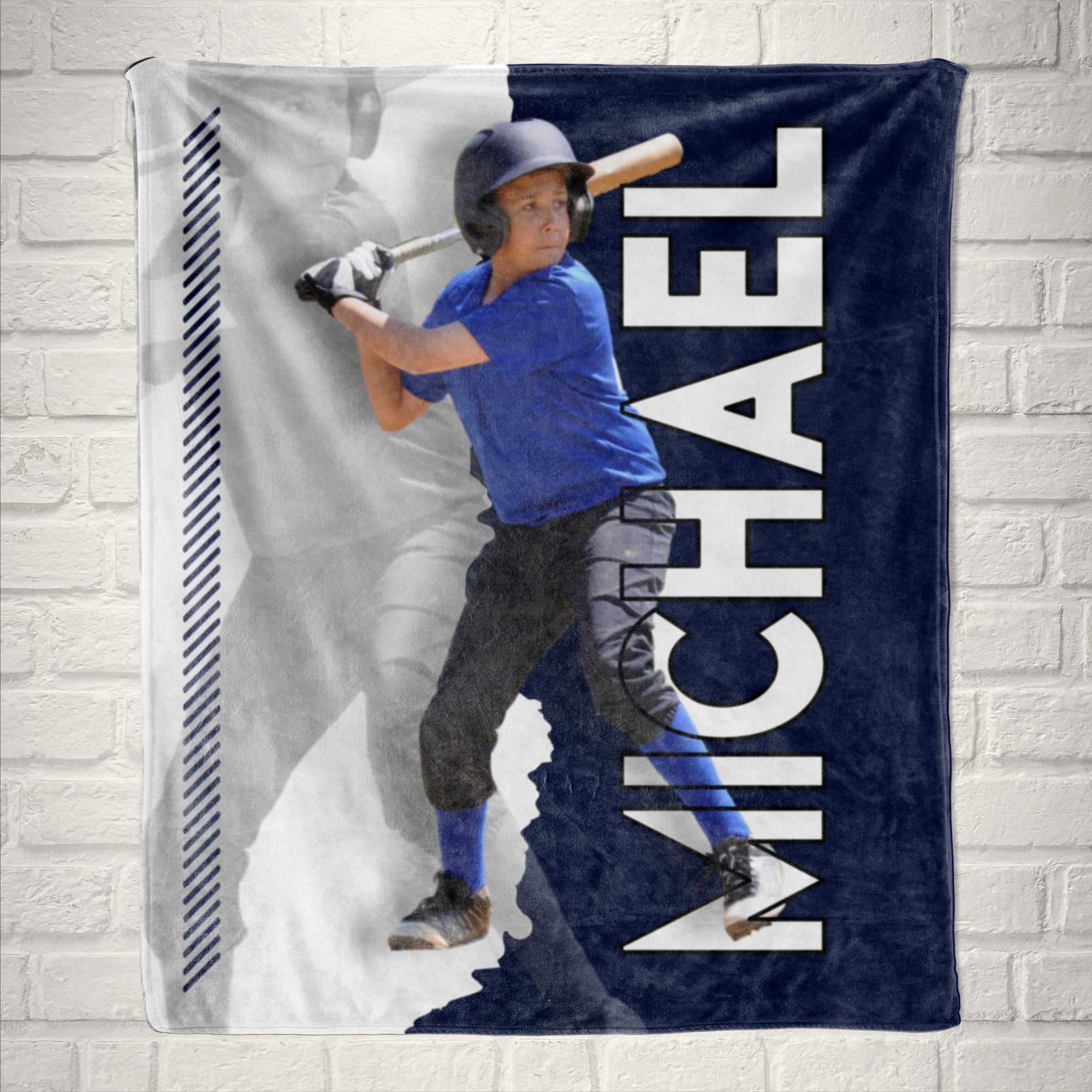 Senior Night Sports Photo Blanket | Softball, Volleyball, Cheer, Track | Custom Sports Player Blanket for Girls | End of Season Awards Gift | Blanket With a Photo