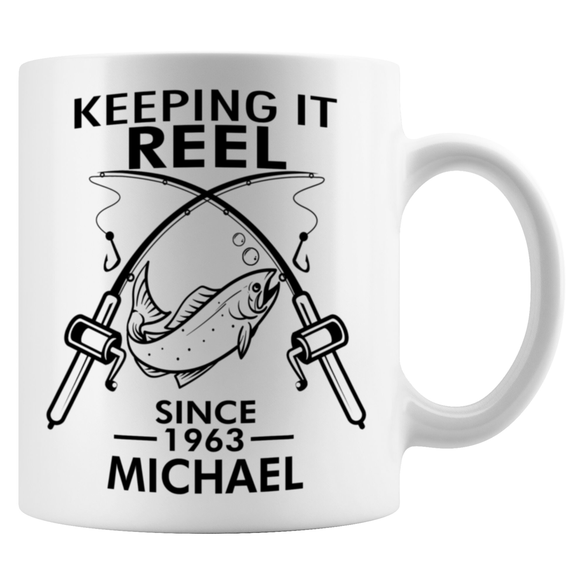 Keeping It Reel Since 1963 Fishing Coffee Mug for Men