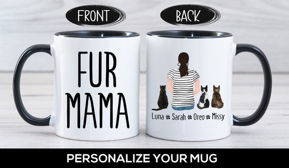 Fur Mama Coffee Mug, Cat or Dog Owner Coffee Mug or Coffee Cup