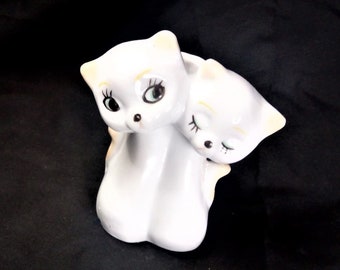 Vintage Ceramic Cat Bud Vase