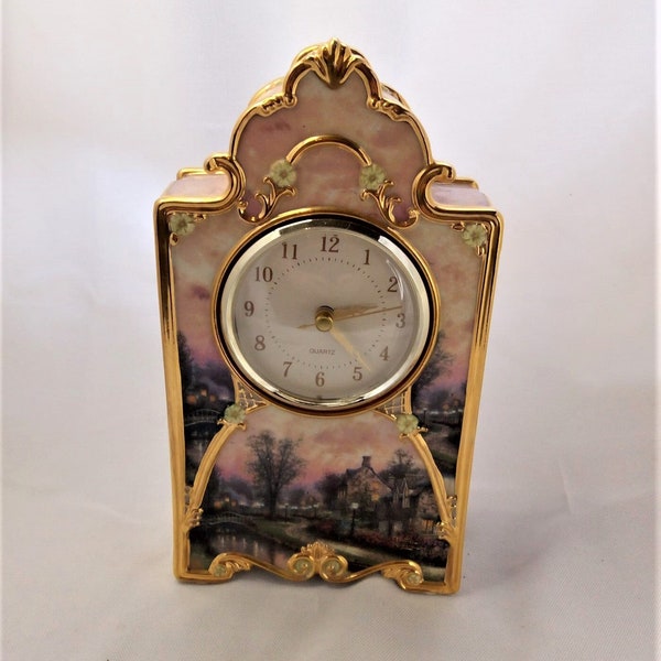 Thomas Kinkade Clock Etsy