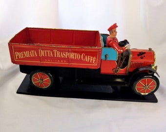 Fiat Tin Truck Café Vergnano Premiata Ditta Trasporto Reproduction 13.5" Long