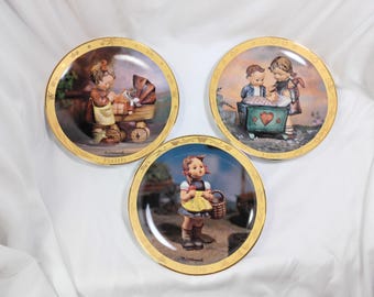 Set van 3 tijdloze deugdenhummelborden - Faith, Hope, Love - Danbury Mint
