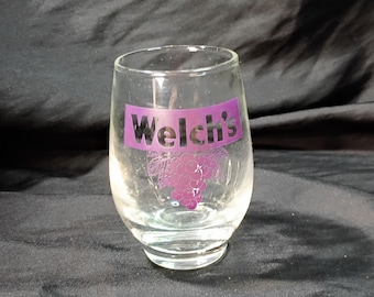 Vintage Welch's Grape Juice Glass by Libby