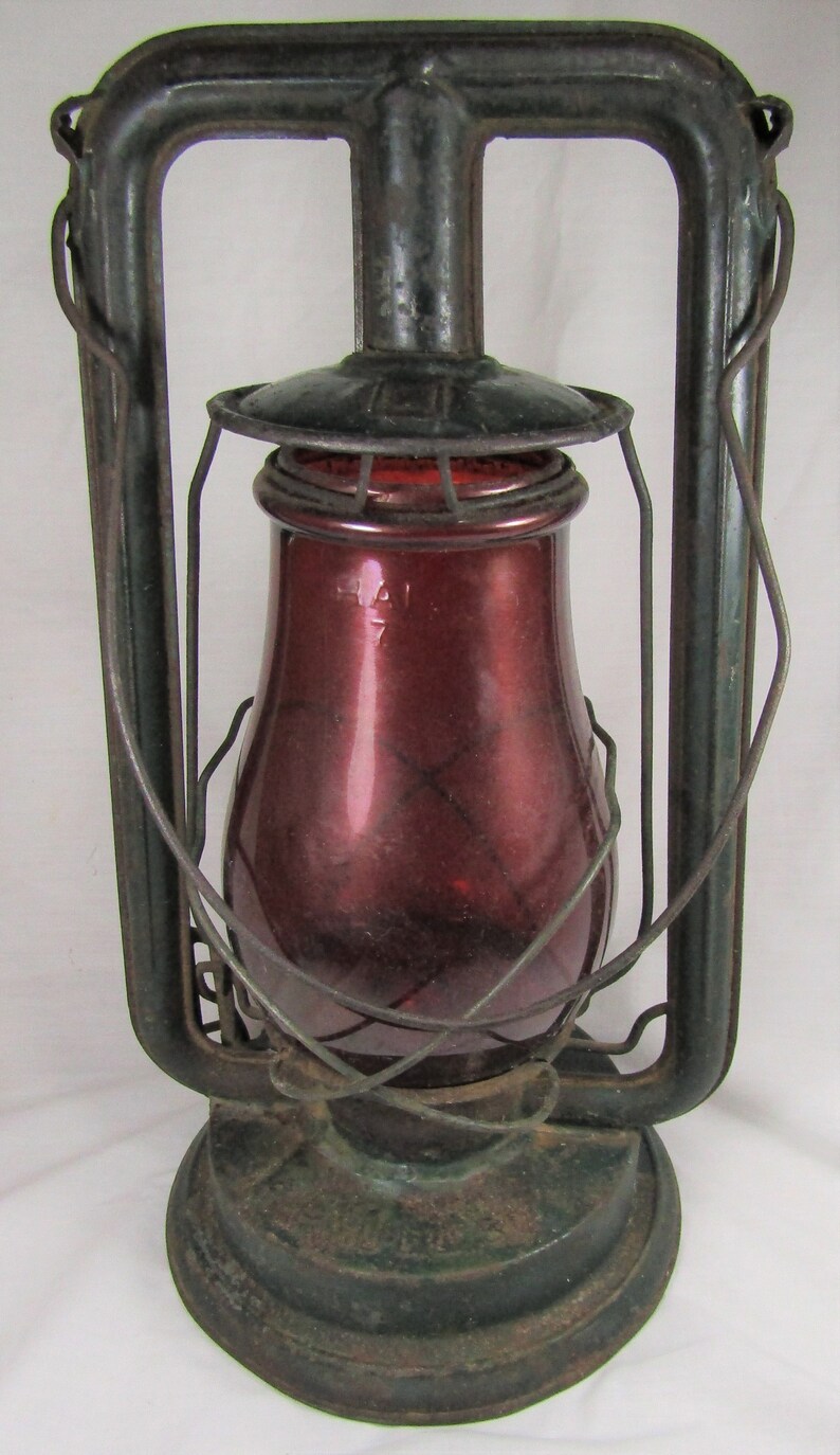 Antique Paull's No. 0 Railroad Lantern with Red Ham 7 Etsy
