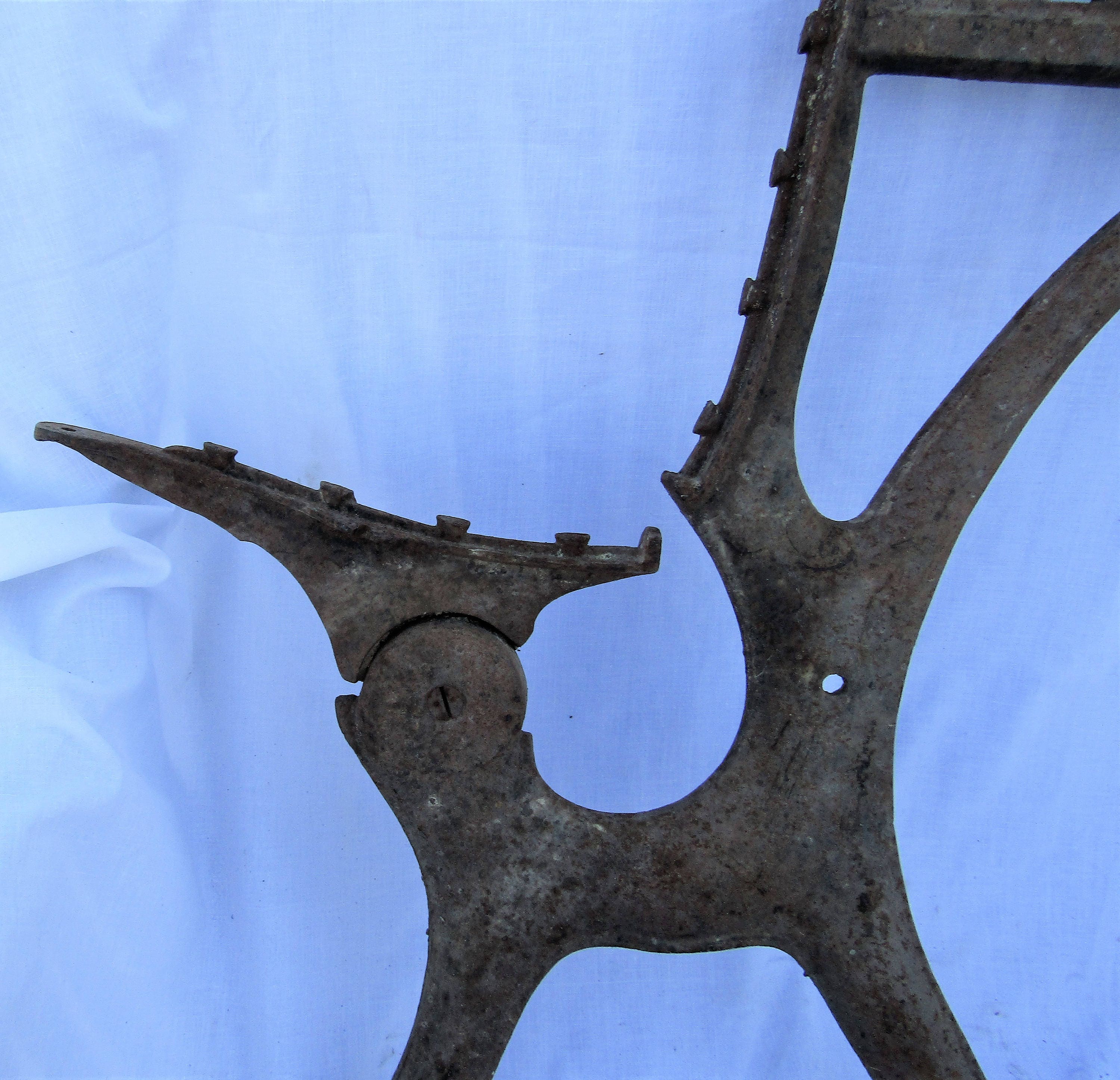 Antique Folding School Desk Legs Model Cast Iron Etsy