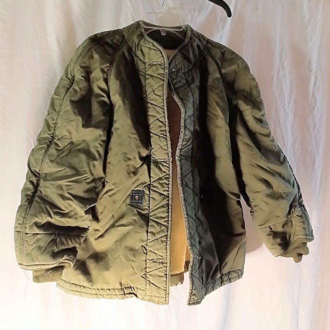 Vietnam War 60s Usaf Rare Wool Liner Jacket M Vtg Military