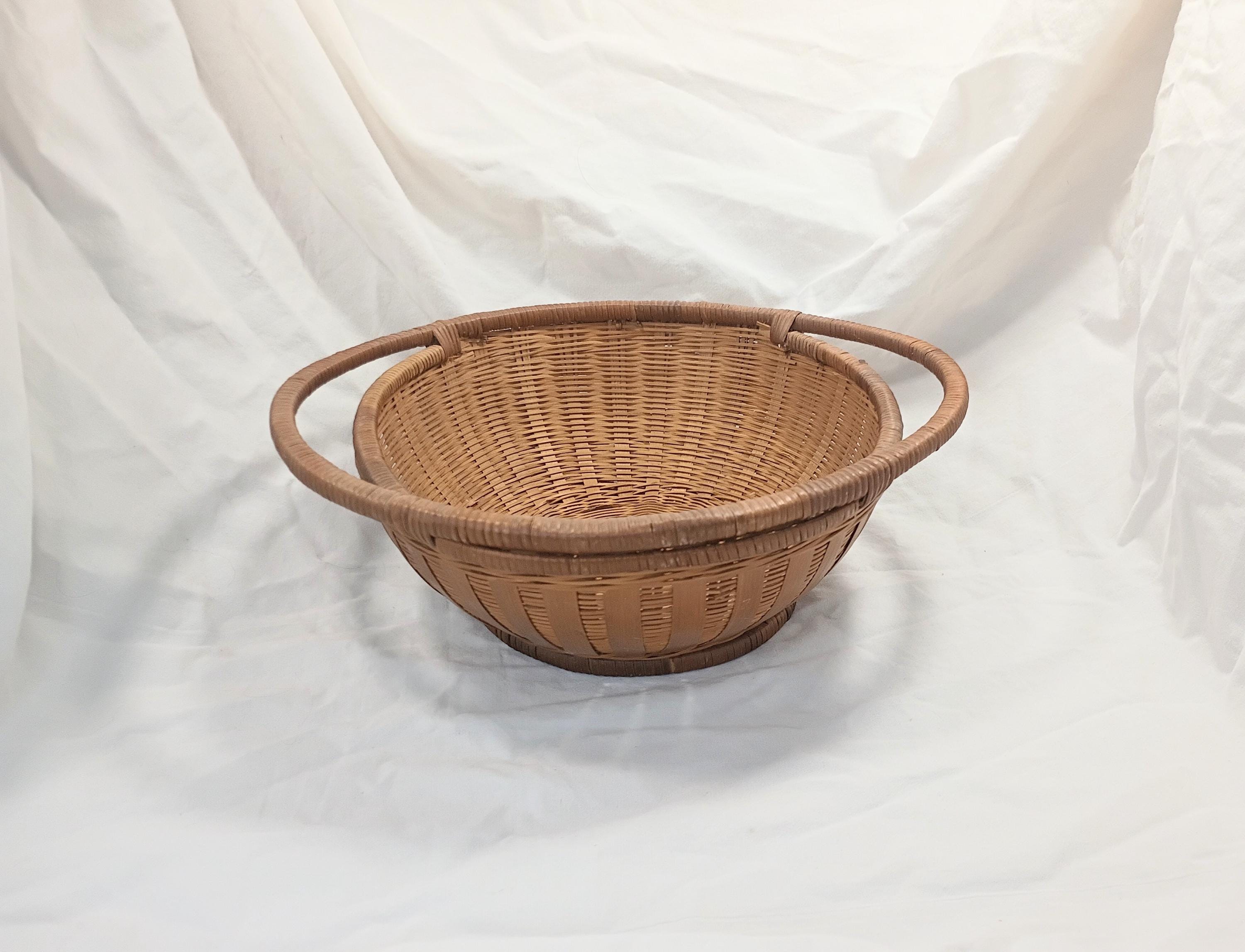 Old Bamboo Basket - Etsy