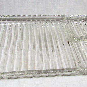 Vintage Anchor Hocking Glass Berwick Boopie Smoke and Sip Snack Trays Set of 4 8 piece set image 2