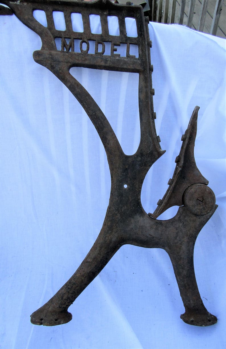 Antique Folding School Desk Legs Model Cast Iron Etsy