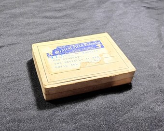 Caja de farmacia de papel vintage - Farmacia Medical Arts, Fayetteville, Arkansas