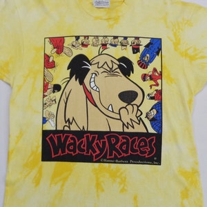 Hanna Barbera Shirt Vintage Hanna Barbera T Shirt 80s Hanna Barbera Wacky Races Tie Dye Tee T Shirt Size M