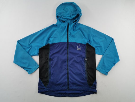 Sierra Designs, Sierra Designs Jacket Vintage Sierra Designs Color Block Hoodie Windbreaker Jacket Size M