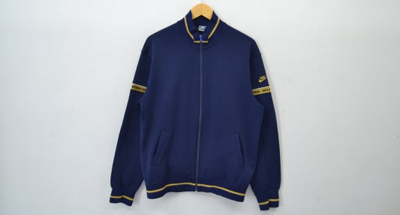 Vintage 80s Nike Made In Japan Zip Up Track Jacket Black L | eBay