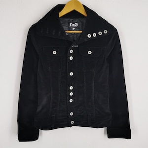 Dolce & Gabbana Jacket Vintage Dolce Gabbana Corduroy Quilted Jacket Made In Italy Women Size XS