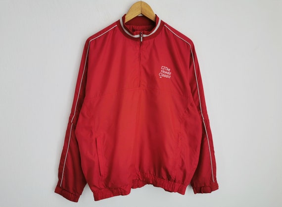 PGA Tour Jacket Vintage PGA Tour the Honda Classic Golf Pullover Windbreaker Jacket Size L Etsy