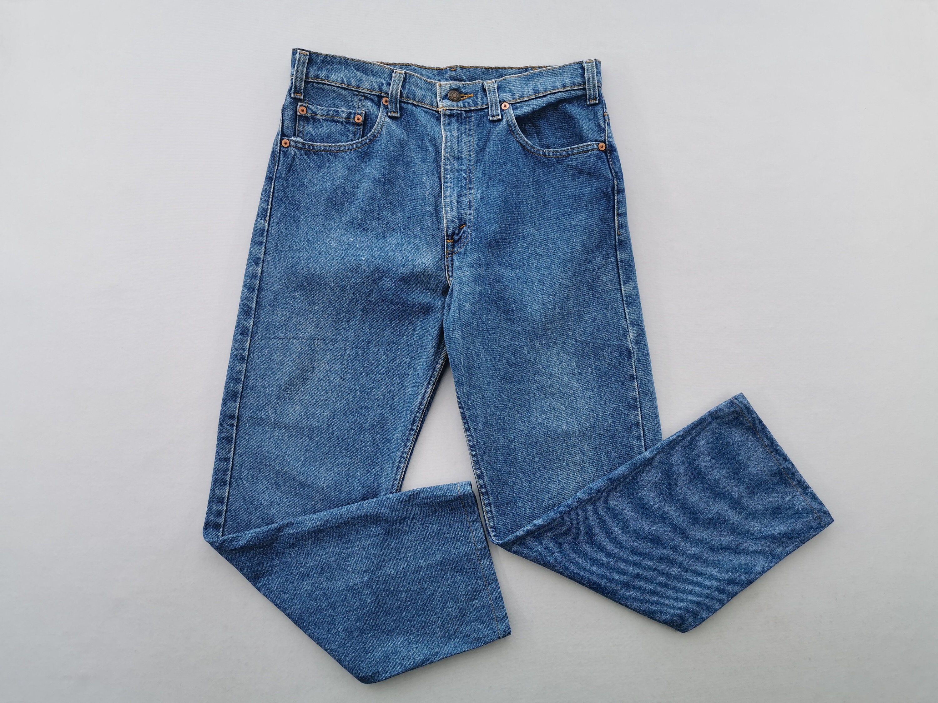 Vintage 90s Levis Lot 505-0217 Denim Jeans Made in USA Size 33x27