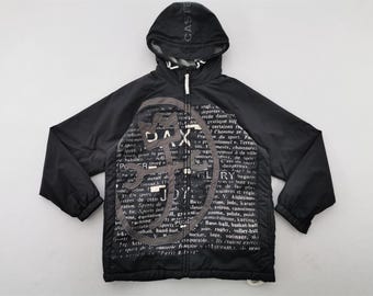Castelbajac Jacket Castelbajac Overprint Windbreaker Nylon Jacket Size M