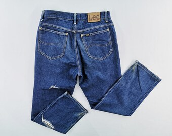 Distressed Vintage Size 32 Lee Made In Japan Denim Jeans Size 31/32x28