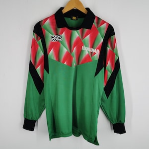 Asics Shirt Vintage 90s Asics Hakunan #1 Multicolor Jersey Made In Japan Size M