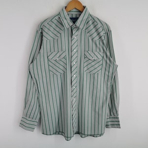 Wrangler Shirt Wrangler Striped Western Shirt Size XL