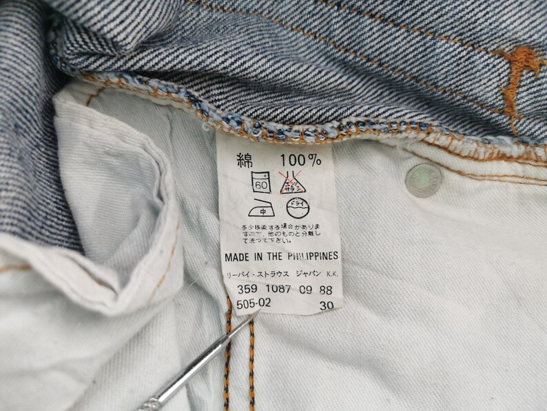 Levis 505-0217 Jeans Distressed Vintage Size 30 Levis 505-0217 Denim ...