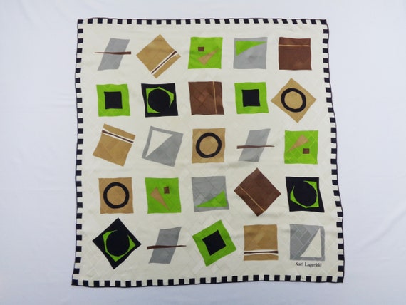 Karl Lagerfeld Scarf Vintage Karl Lagerfeld Silk S