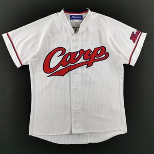 Hiroshima Toyo Carp Jersey Vintage Hiroshima Toyo Carp MLB by Mizuno Team Shirt Jersey Size M