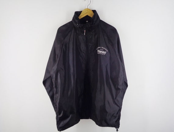 Hanes Jacket Size LL Hanes Windbreaker Hanes Logo