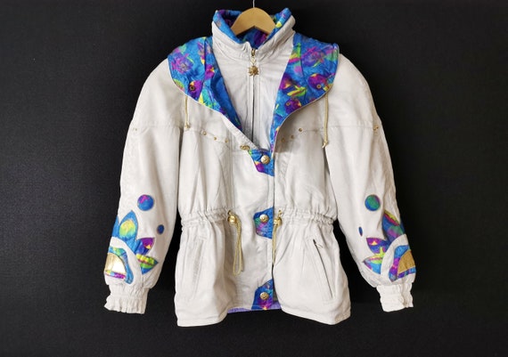 Vintage 90s Size Jaspo L Lafont Italy Windbreaker Winter Jacket