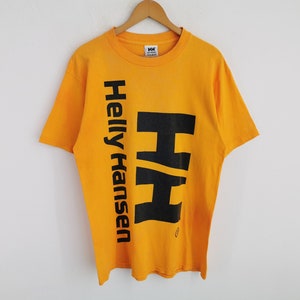 Helly Hansen Shirt Vintage Helly Hansen Made In USA Big Logo Tee T Shirt Size L