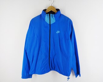 Nike Jacket Vintage Nike Windbreaker 90s Nike Swoosh Logo Windbreaker Jacket Size M