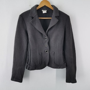 B.B Blazer Vintage Size 8 B.B Coat Vintage B.B Made In Italy Wool Womens Blazer Coat Size M/L