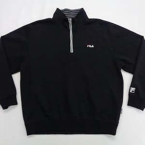 Fila Sweatshirt Vintage Fila Pullover Vintage Fila Half Zipper Pullover Sweatshirt Size L image 1