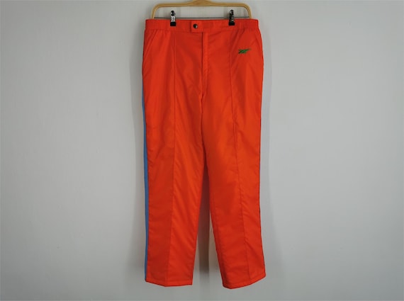 Asics, Vintage Size Jaspo O Asics Made In Japan Nylon Track Pants Waist 29-32
