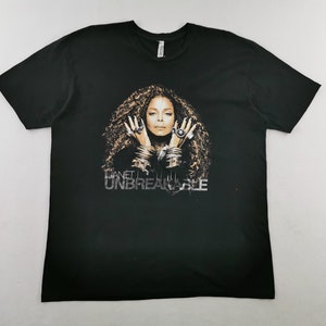 Janet Jackson Shirt Janet Jackson Unbreakable World Tour Tee T Shirt Size 2XL