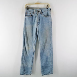 Levis 520 Jeans Distressed Vintage Levis 520 Denim Jeans Made In USA Size 28/29x33 image 1