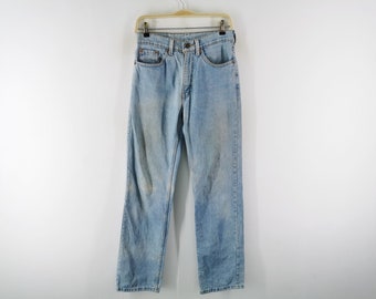 Levis 520 Jeans Distressed Vintage Levis 520 Denim Jeans Made In USA Size 28/29x33