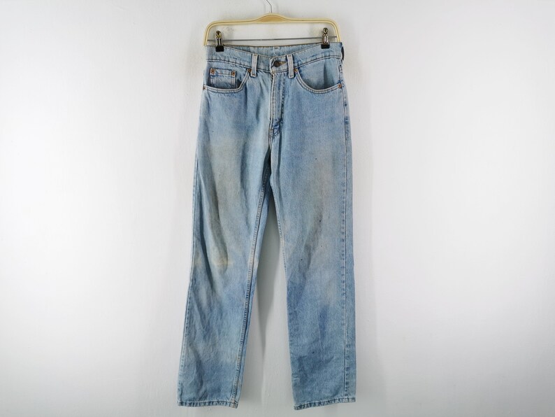 Levis 520 Jeans Distressed Vintage Levis 520 Denim Jeans Made In USA Size 28/29x33 image 1