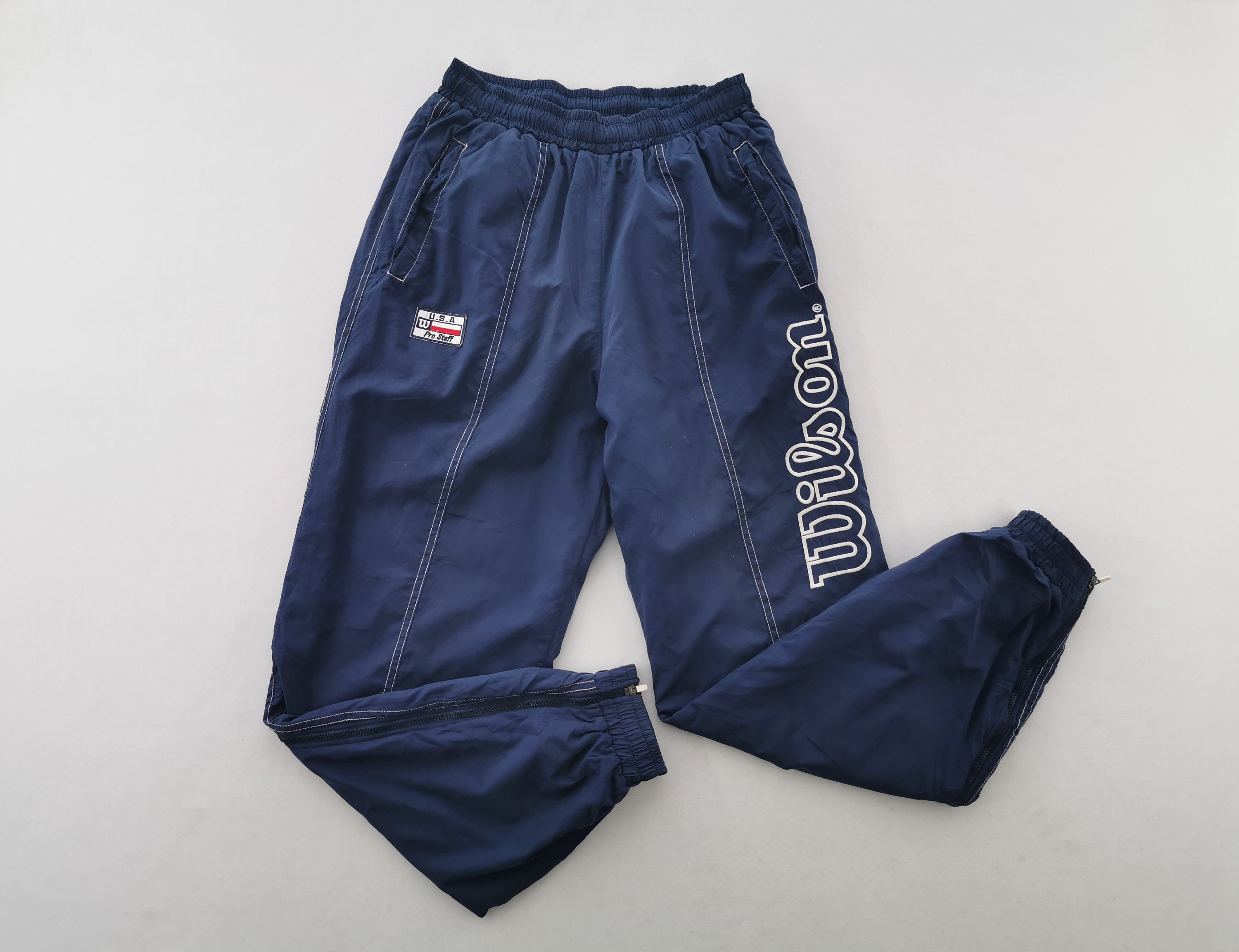 Wilson Pants Vintage Wilson Tracksuit Pants Made in Japan Size L