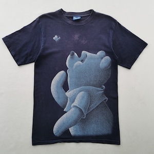 90sヴィンテージ ディズニー くまのプーさんTシャツ グレー L