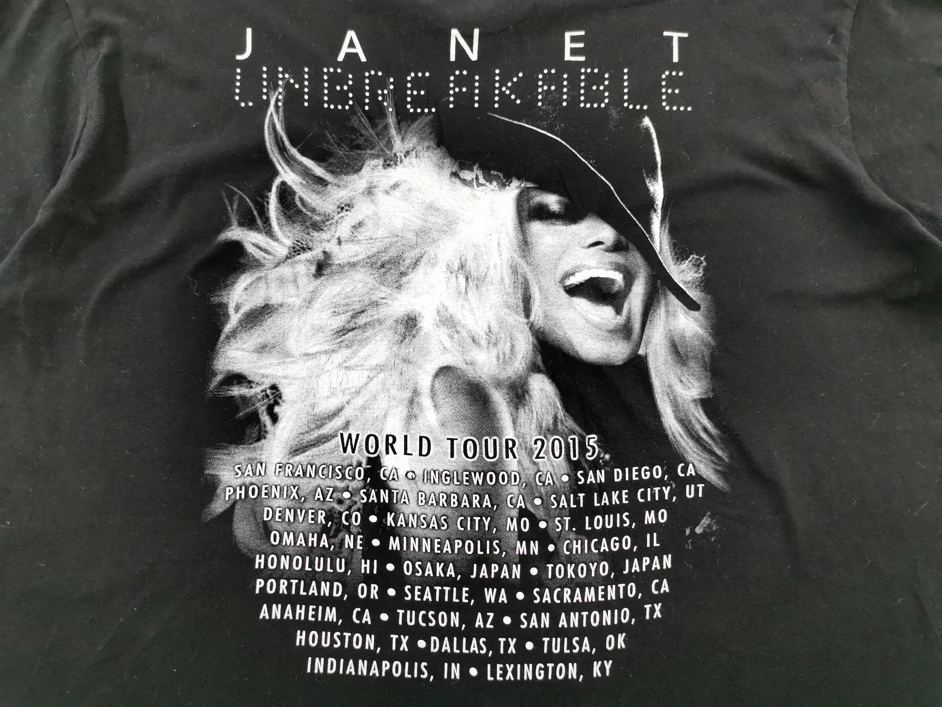 Janet Jackson UNBREAKABLE WorldTour Tシャツ